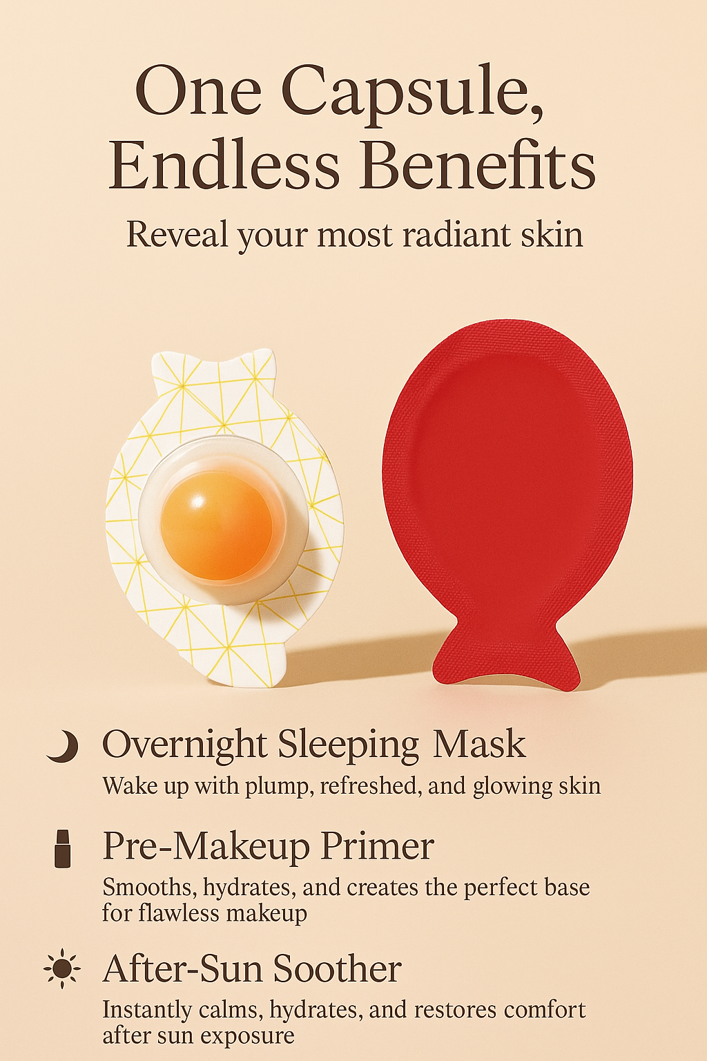 OvaGlow – 5pcs Instant Glow Collagen Face Mask